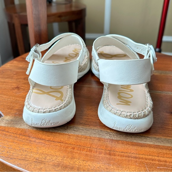 Sam Edelman Bright White Janette Criss-Cross Sandals - Picture 9 of 13